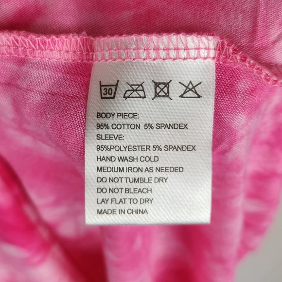 NWT Measeor Tie Dye Soft Stretchy Asymmetric Dress sz S - Picture 7 of 7